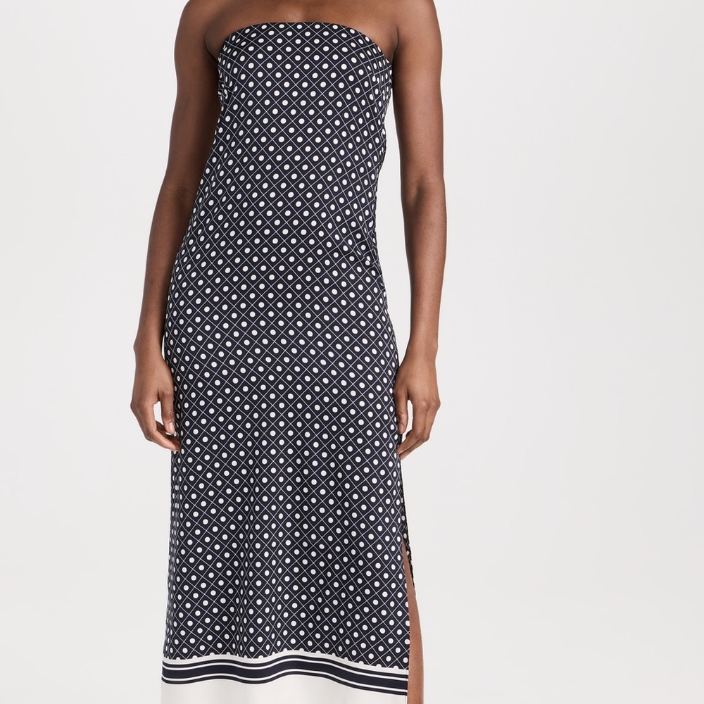 La Ligne Strapless Black and White Dress